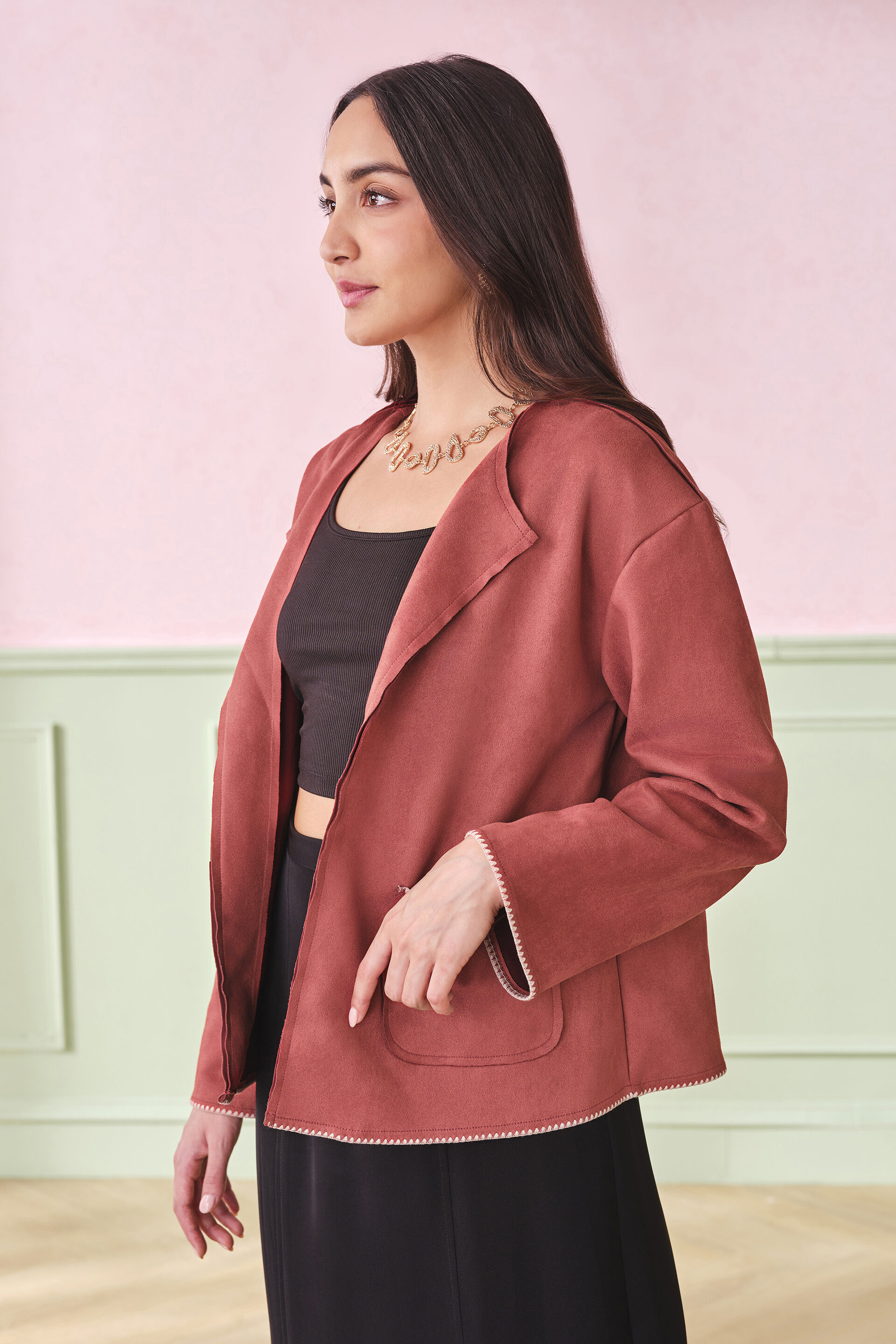 Cinnamon Spice Jacket, Rust, image 5